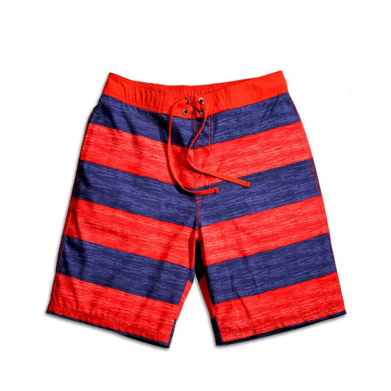 Volleyball 100% polyester stripe beach short boardshort swim pant OEM factory