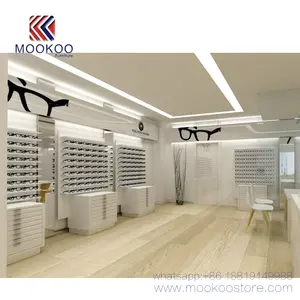 उच्च ग्रेड आंतरिक चश्मा स्टोर डिजाइन ऑप्टिकल दुकान प्रदर्शन की दुकान