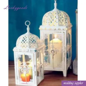 LDJ787 Classic White Decorative <strong>Candle</strong> <strong>Holder</strong> <strong>Lanterns</strong> Wholesale - Product Image 2