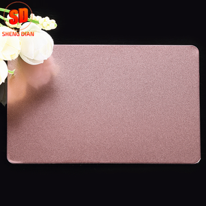 Fuente de la fábrica personalizada <span class=keywords><strong>café</strong></span> Oro parte de color arena granallado chapa de acero inoxidable - Product Image 5