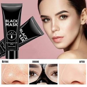 Crema Removedora de Puntos Negros de Marca Privada, Mascarilla <span class=keywords><strong>Negra</strong></span> de Limpieza Profunda, Mascarilla Facial Desprendible de Carbón Activado de Bambú - Product Image 5