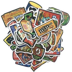 50 Pezzi Adesivi <span class=keywords><strong>Divertenti</strong></span> con Graffiti di Cibo e Bevande per Laptop, Auto, Tablet, Valigie, Telefoni, Biciclette, Giocattoli - Product Image 2
