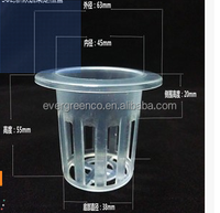 Pot en filet pour jardin hydroponique, pots en maille plastique à fentes pour aquaponie, disponibles en 1, 2, 3 et 4 pouces, pour pots de fleurs et jardinières