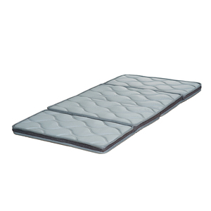 Colchón de espuma de <span class=keywords><strong>viaje</strong></span> plegable de 3 piezas de tela de punto de malla 3D Premium para invitados para playa, Camping, dormitorio o uso hospitalario - Product Image 4