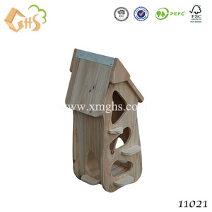 Sin terminar de madera pequeña chino jaula de pájaros - Product Image 2