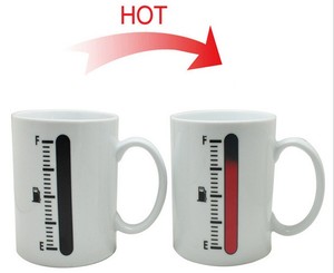 Taza medidora de cerámica para café, té, mágico - Product Image 2