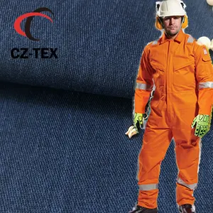 woven poly cotton twill 65/35 workwear coverall pants fabric