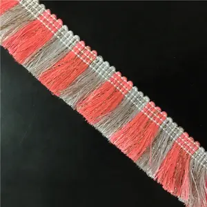 Long Rayon Silk Fabric Cut Trim Lace Chainette Fringe