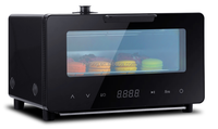 Mini four à vapeur électrique 10L et grille-pain four simple en acier inoxydable avec contrôle de la température pour une utilisation domestique dans la cuisine