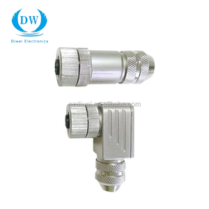 Longevidad codo montado zócalo impermeable pareja <span class=keywords><strong>M12</strong></span> conector de metal para <span class=keywords><strong>el</strong></span> servicio médico - Product Image 5