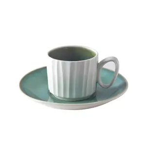 Light Green Nordic Creative Coffee Cappuccino Cup for Hotel Lounge Bar