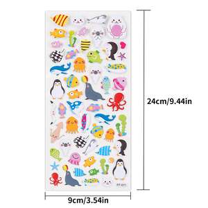 Barato al por mayor de alta calidad carta patrón Animal niños 3D Puffy pegatinas - Product Image 3