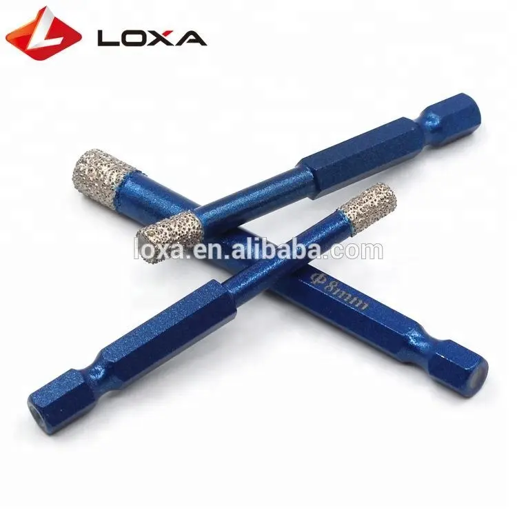 Fast Connection 5-16mm Vacuum Brazed Diamond Hole Saw Drill Bits For Tile& Glass/ DRY Drilling Bits