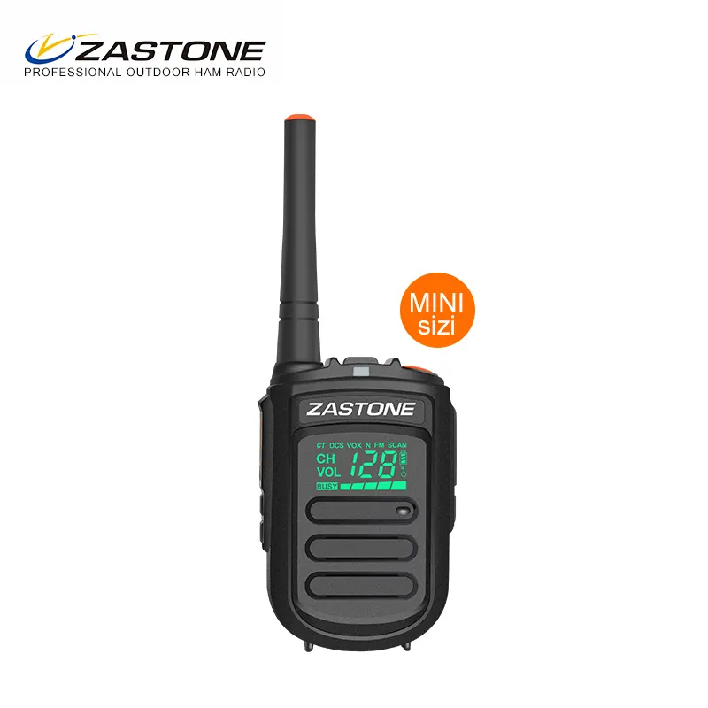 Zazone-mini walkie talkie portátil de 2w, uhf o VHF, 3 vatios, bonito diseño personalizado
