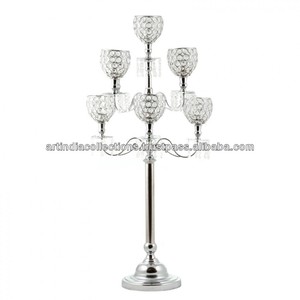 Candelabros DE BODA Candelabros de metal Linternas y tarros para el hogar Oficina y decoraciones de boda - Product Image 1