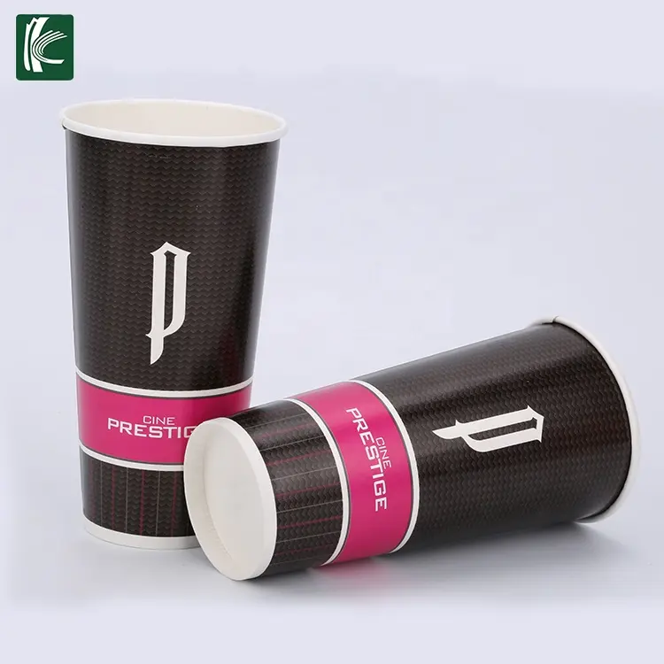 Wholesale custom disposable paper cold cups for cold drink