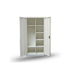 कपड़े भंडारण लौह धातु स्टील 2 दरवाजा अलमारी के लॉकर कैबिनेट - Product Image 2