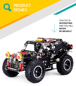 Nuove idee di prodotto 2019 assemblare 475pcs off-road modello di auto in metallo 3d di <span class=keywords><strong>puzzle</strong></span> - Product Image 2