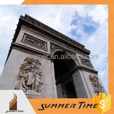 フランスの有名な建物Arch de Triumphステンレス鋼彫刻