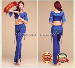 BestDance caliente árabe Sexy traje de la danza de vientre de Bolero, Top, casual blusa Yoga pantalones conjunto - Product Image 2