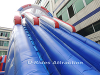 Toboggan gonflable en PVC de la meilleure qualité, palais de jeu d'hiver durable, taille personnalisée pour une location en extérieur