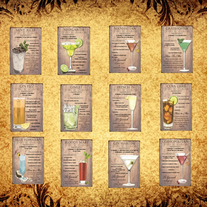 Cocktail Lounge Mai Tai Margarita ป้ายโลหะโปสเตอร์ดีบุกโปสเตอร์ Home Decor Bar Wall Art ภาพวาด - Product Image 1