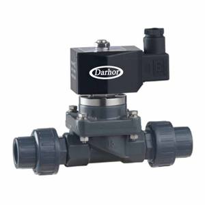 UPVC 耐酸碱盐水 1/2 英寸防腐电磁阀 耐腐蚀 - Product Image 2