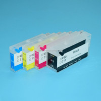 Cartuchos de Tinta Recargables Compatibles con HP Designjet T120 T520 711XL con Chips ARC, Suministros para Impresora