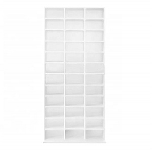 Moderno Mueble de Melamina Blanco para Almacenamiento de CD - Product Image 6