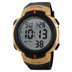 Montre numérique originale en gros <span class=keywords><strong>Skmei</strong></span> <span class=keywords><strong>1068</strong></span> Mouvement de montre numérique Étanche 50m Montre de sport pour homme - Product Image 5