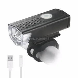LED自行车灯300流明防水自行车前USB充电大灯
