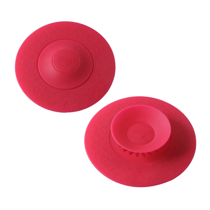 Kitchen Bathroom Floor Drain Cover Silicone Sink Strainer For Basin Sink Sewer