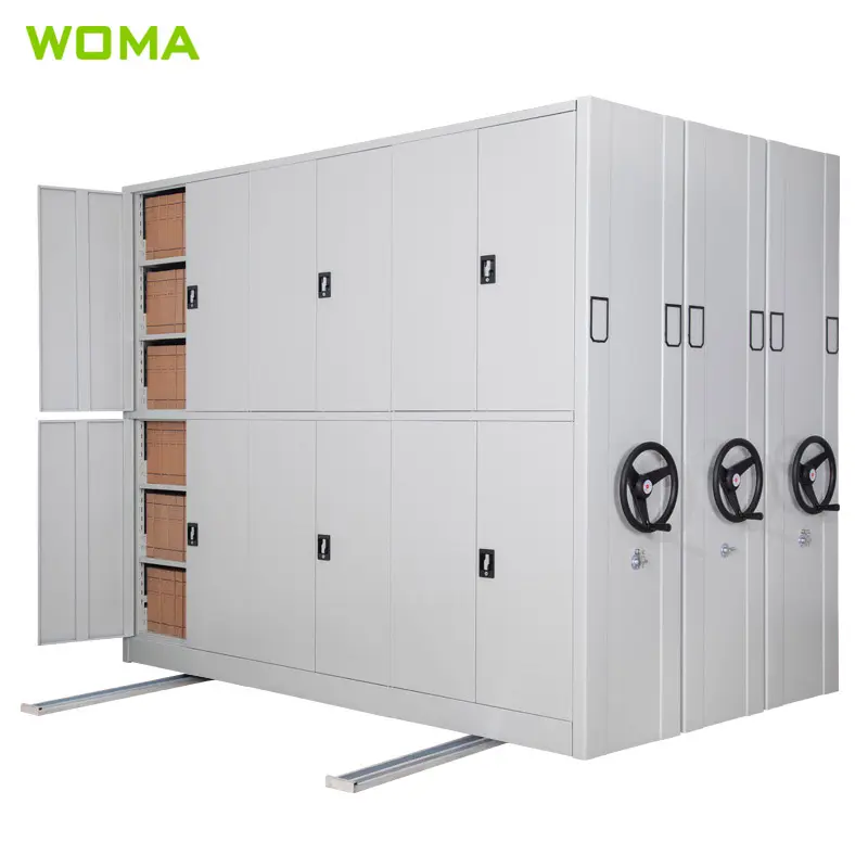 archive mobile shelving manual double side Mobile Shelf Storage Shelving Systems Dense Cabinet