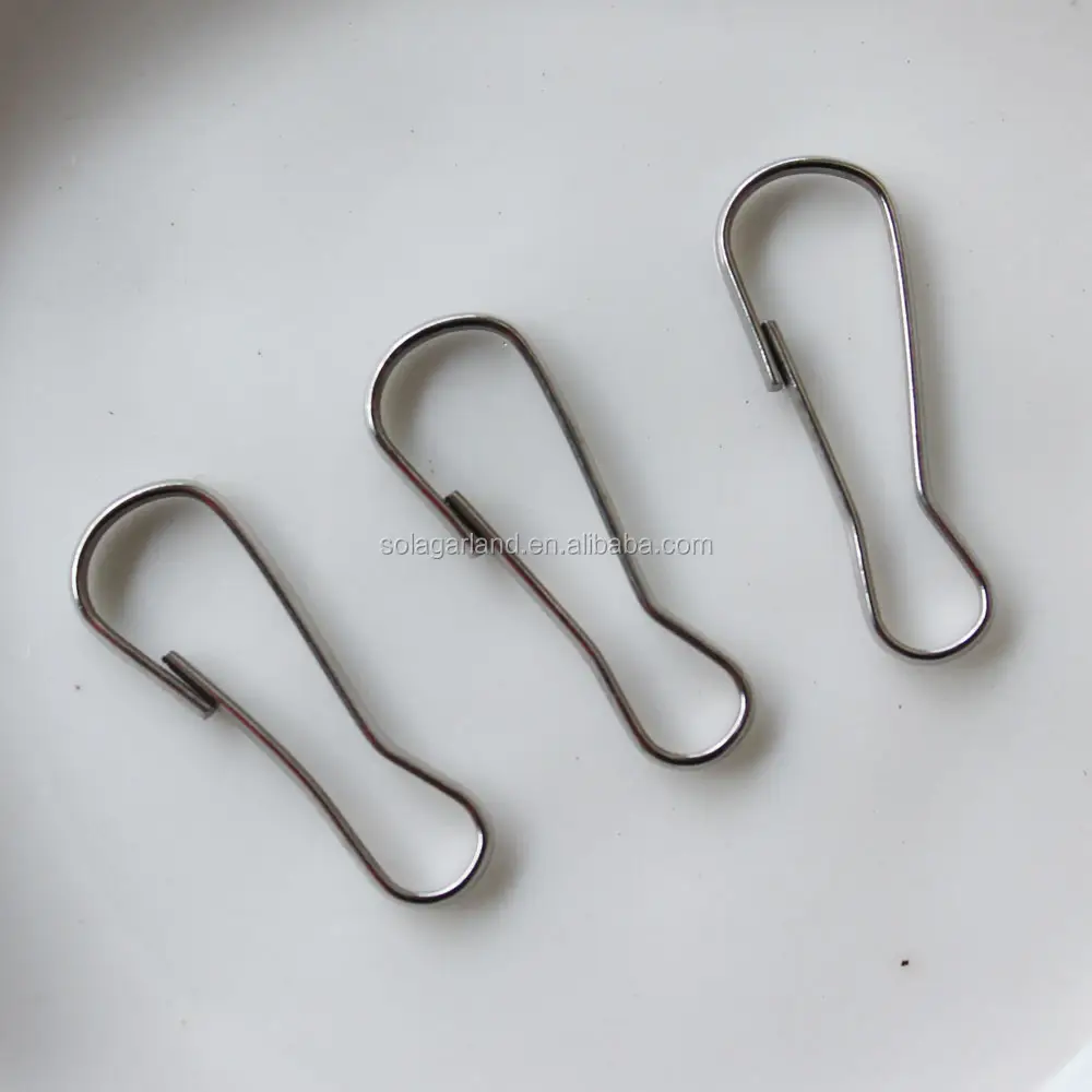 Bán Buôn S-ring Rèm Clasp Chia Vòng Chìa Khóa Móc Chuỗi Vòng, Sprung Hooks Cho Phụ Kiện Rèm