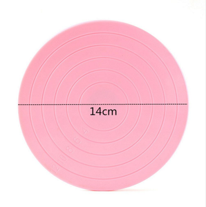 14 cm <span class=keywords><strong>Mini</strong></span> Kek Plaka Döner Dekorasyon <span class=keywords><strong>Stand</strong></span>ı Platformu Pikap Yuvarlak Dönen Kek Döner Noel Pişirme Aracı - Product Image 2