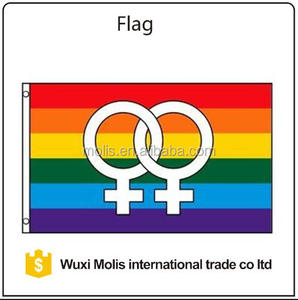 Personnalisé Double Vénus Grand Gay Pride Lesbienne LGBT Drapeau Arc-En- - Product Image 1