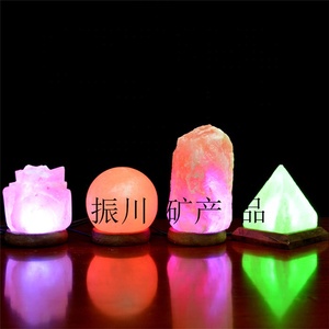 Venta al por mayor Rock Salt Lamp Pink Crystal Natural Himalayan Salt Lamps Salt Rock con base de madera Mejor <span class=keywords><strong>precio</strong></span> - Product Image 5