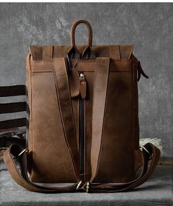 <span class=keywords><strong>Zaino</strong></span> da <span class=keywords><strong>Uomo</strong></span> in Vera <span class=keywords><strong>Pelle</strong></span> Ecologica Stile Inglese Impermeabile per Laptop Sport Viaggio Lavoro Alta Qualità - Product Image 3