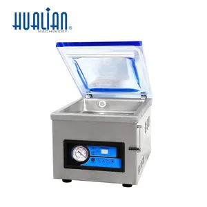 Selador industrial hualian HVC-260T/1a, selador de saco plástico de alimentos portátil, máquina de embalagem a vácuo