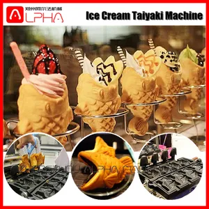 Alta calidad japonesa taiyaki Wagashi de waffle maker/máquina taiyaki Wagashi de helado