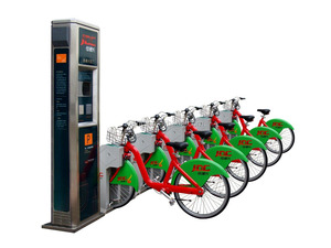 Vélo à partager public de 26 pouces pour système de location intelligent City avec kiosque de station d'accueil - Product Image 4