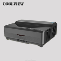Téléviseur laser 4K 3D Android à ultra courte focale WIFI avec correction automatique de la distorsion trapézoïdale, 1080P, 5000 lumens ANSI, WIFI