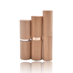 <span class=keywords><strong>Tube</strong></span> de baume à lèvres en bambou vide conteneur bâton à lèvres PP organique 4ml 19mm Tubes de rouge à lèvres en bambou naturel emballage - Product Image 5
