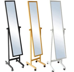 150*30cm <strong>Pine</strong> Wood Frame Standing <strong>Mirror</strong> for Dressing Room With Wheels Floor <strong>Mirror</strong> Full Length <strong>Mirror</strong> Miroir Spiegel Espejo - Product Image 1
