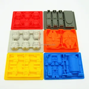Hot Selling Food Grade Approved Set Of 8 Different Shape Silicone Ice Cube Tray Candy Chocolate Molds