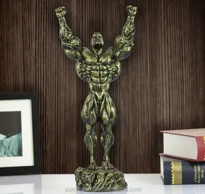 Personalizados resina costumbre culturismo estatua trophy award