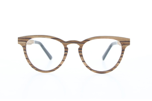 Thời Trang Vui Khắc Logo Tròn Zabra Đàn Ông Bằng Gỗ Đọc Kính Mắt - Product Image 2