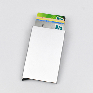 Custom Slim Front Pocket <strong>Wallet</strong> Design, <strong>RFID</strong> <strong>Blocking</strong> Automatic Aluminium Credit Card Holder - Product Image 5