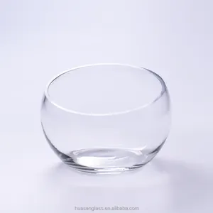 Vase en verre à fond plat, boule magnifique, pour plantes aquatiques ou objets microscopiques