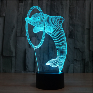 3D ilusión óptica acrílico lámpara de escritorio led base de <span class=keywords><strong>luz</strong></span> de noche - Product Image 2